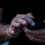 typing smartphone social